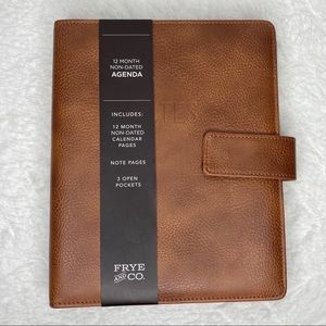 🆕 FRYE & Co Leather Undated Planner NWT